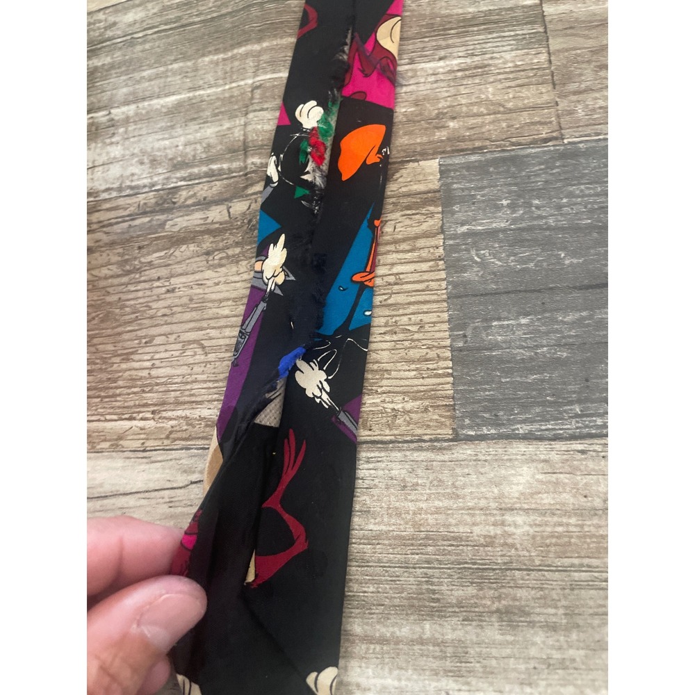 Vintage Looney Tunes Mania Silk Tie Lot 9pc Bugs Bunny Taz 1990s Warner Bros - Picture 8 of 8